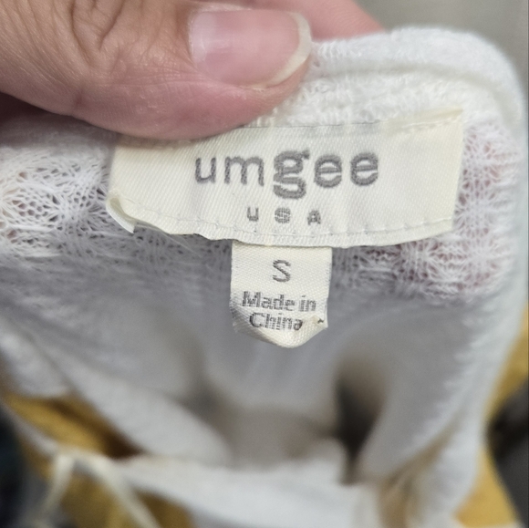 Umgee Boho Style Butterfly Sleeves Blouse Sz Small Like New - Picture 4 of 9